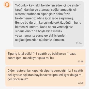 Trendyol Kaynaklı Yemek Siparişindeki Müşteri Mağduriyeti.