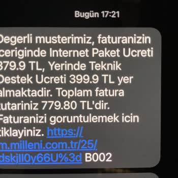 Millenicom Arıza Giderme Ücreti Hile Ve İlgisizlik