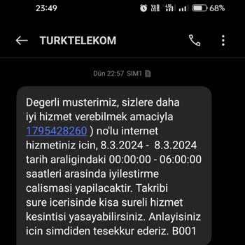 Türk Telekom Bakım Sonrası Kesik Kalan İnternet