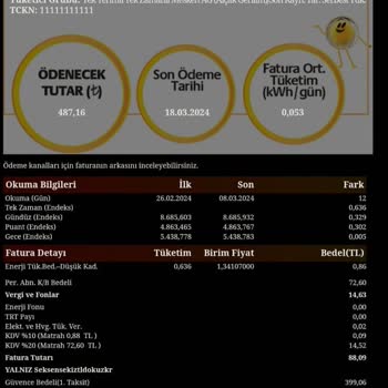 Enerjisa Toroslar Elektrik Perakende Per. Abn. K/B Bedeli