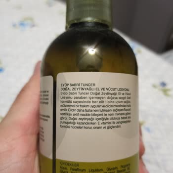 Eyüp Sabri Tuncer Losyon Ambalajında Paraben İçermez İbaresi Kalkmış
