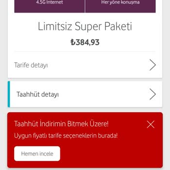 Vodafone Tarifeme Çok Zam Var