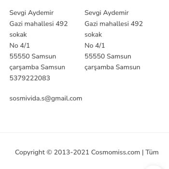 Cosmomiss.com Ürünüm Gelecek Mi? İletişim Sorunu Ve Çözüm Beklentisi