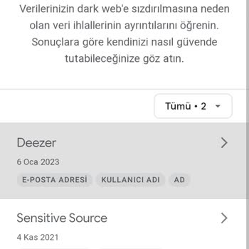 Deezer Kişisel Bilgiler Sızdırılma