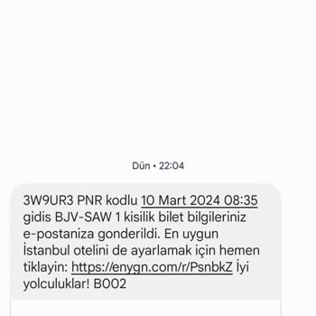 Enuygun.com Bilgim Dişi Bilet Alimi