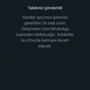 WhatsApp Sorunu Yaşıyorum