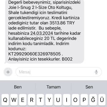 E-bebek İnternet Sitesi Mağduriyeti