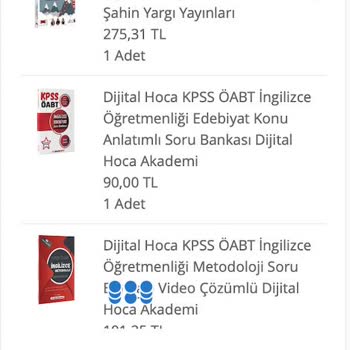 İndekskitap Sipariş Sorunu