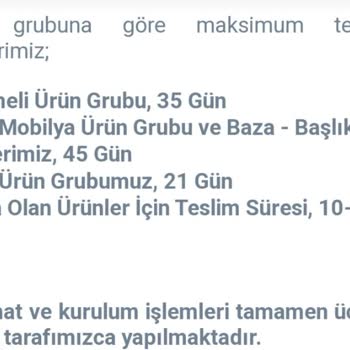 Mondi Teslim Edilmeyen Koltuk Takımı