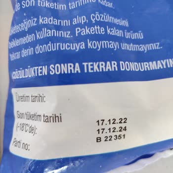 Şok Market Dondurulmuş Patates