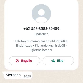 WhatsApp Yabancı Kodlu Mesajlar