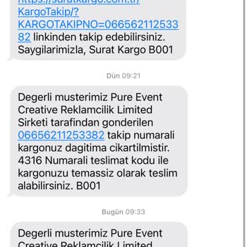 Sürat Kargo Konya Mevlana Şikayet