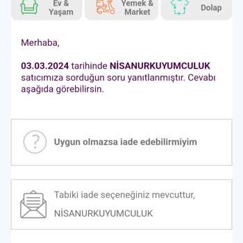 Trendyol Üzerinden Satın Alınan Kuyumculuk Ürünü İade Problemi