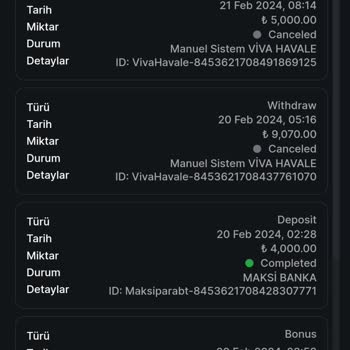 Casinoviva Çekim Sorunu Var
