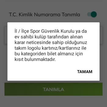Passolig Samsun Ankara Gücü Maçı İçin Bilet Alamıyorum