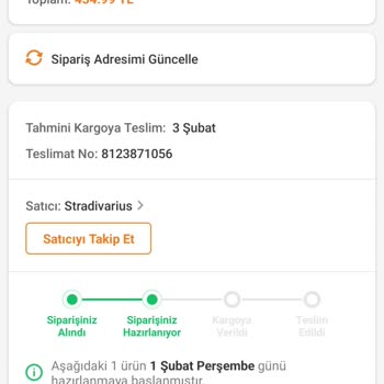 Trendyol Stradivarius 1 Aydan Fazladır İademi Yapmıyor