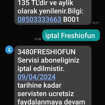 Freshio Fun Haksız Yere Aidat Ücreti Aldılar