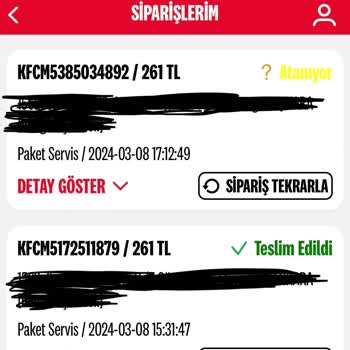 KFC Hakkında Şikayetim Var