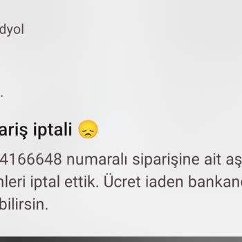 Trendyol Sipariş İptali