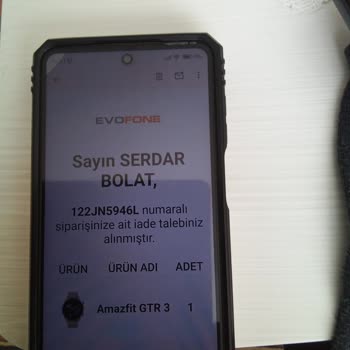 Amazfit Saatin İade Etmek İstiyorum