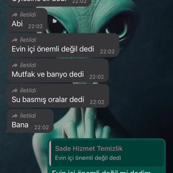 Sade Hizmet (sadehizmet.com) Temizlik Görevlisi Kadın Evi Mahvedip Gitti