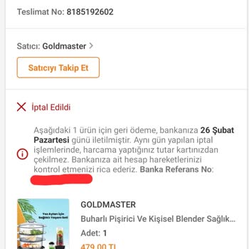Trendyol Firması Siparişimi İptal Etti!