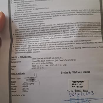 Arnica Elektrik Süpürgesi Bozuk Çalışmıyor