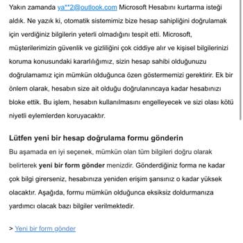 Outlook.com Hesabımı Kurtaramıyorum