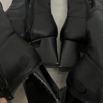 Stradivarius Streç Orta Boy Topuklu Bot