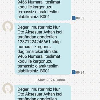 Sürat Kargo Arabayatağı Şubesi Teslimat Sorunu