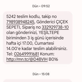 MNG Yeşiltepe Birimi Adrese Teslimat Yapmıyor.