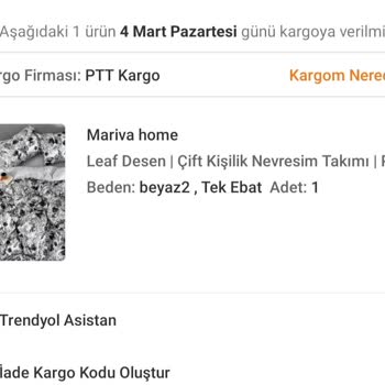 Mariva Home Trendyol Sorumsuz Ve İlgisiz Satıcı