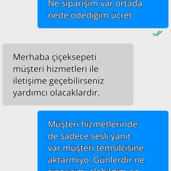 Çiçek Sepeti Siparişimin Elime Ulaşmaması Ücret İadesi Yapılmaması