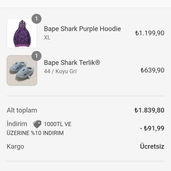 Bapextr Satın Aldığım Ürünü Göndermedi