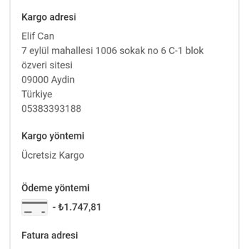 Bapextr Satın Aldığım Ürünü Göndermedi