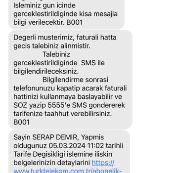 Türk Telekom Benden İzinsiz Hattımı Faturalı Yaptı