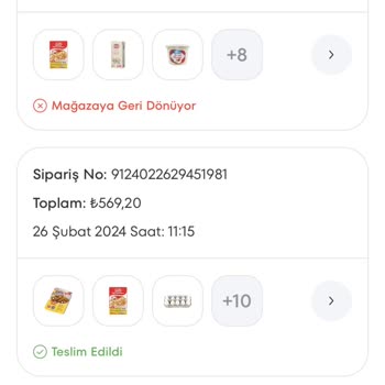 A101 Teslim Edilmeyen Sipariş