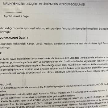 Koray Spor Tüketici Hakem Heyeti Onayı