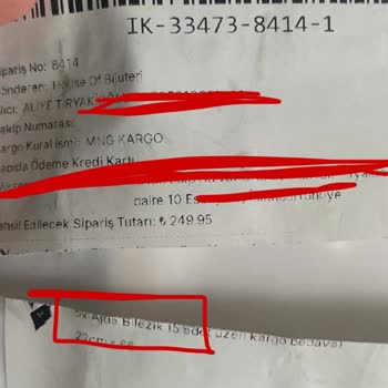House Of Bijuteri Eksik Ürün Yollayıp Tam Fiyat Ödemesi Aldılar