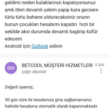 Betcool Kazanç Sonrası Bonus Ve Limit Sorunları