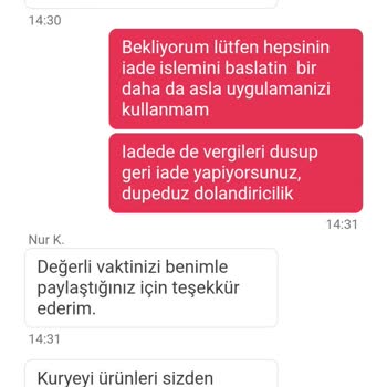 Yemek Sepeti Market Ücret İademi Yapmıyor