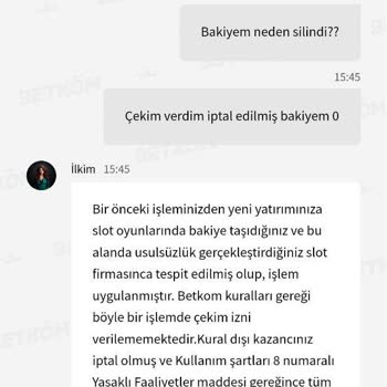 Betkom 10 Bin Ödemeyip Tüm Bakiyeyi Sildi