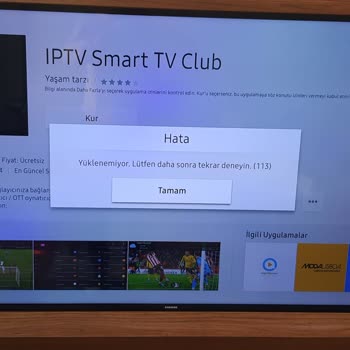 Samsung TV Hata 113