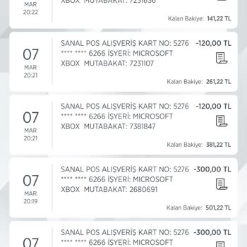 Microsoft Xbox Tarafından Para Çekilimi