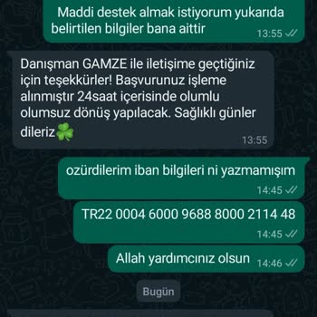Miraç Vakfı Vakıf Yardım Başvurusu İle İlgili Şikayet