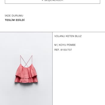 Zara Ürünümü İade Etmiyor