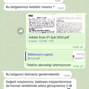 Millenicom İnternet Hizmeti Tüketiciyi Aldatıyor.
