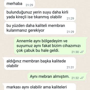Hanedan Su Arıtma 1 İle 3 Ayda Bozuldu. Ürününün Arkasında Durmadı