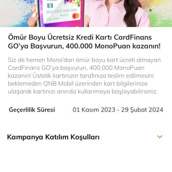 Mono App Mono Puan Gelmiyor