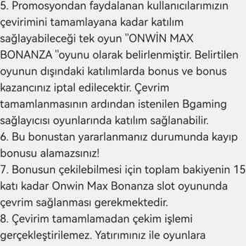 Onwin Sitesi Çevrim Şartı Sorunu
